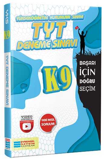 Evrensel İletişim Yayınları TYT K9 Video Çözümlü Deneme Sınavı