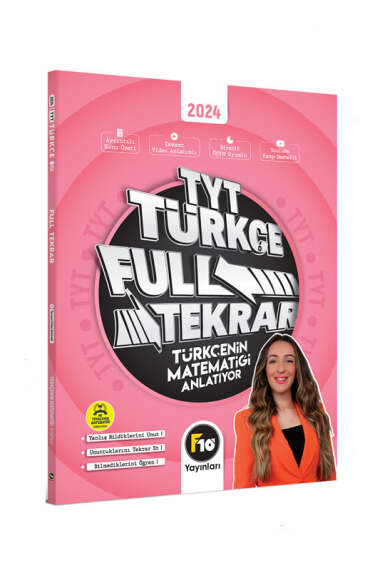 F10 Yayınları Gamze Hoca Türkçenin Matematiği TYT Türkçe Full Tekrar Video Ders Kitabı - 1