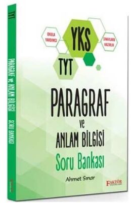 ​Faktör Yayınları TYT Paragraf ve Anlam Bilgisi Soru Bankası - 1