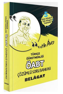 Fatih Avcı 2021 ÖABT Türkçe Öğretmenliği Belagat Soru Bankası Çözümlü - 1