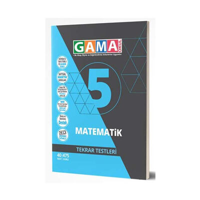 Gama Okul Yayınları 5. Sınıf Matematik Tekrar Testleri - 1