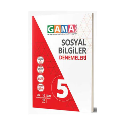 Gama Okul Yayınları 5. Sınıf Sosyal Bilgiler Denemeleri - 1