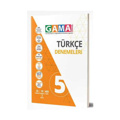 Gama Okul Yayınları 5. Sınıf Türkçe Denemeleri - 1