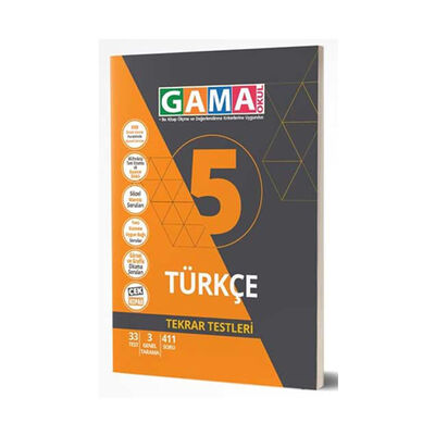 Gama Okul Yayınları 5. Sınıf Türkçe Tekrar Testleri - 1