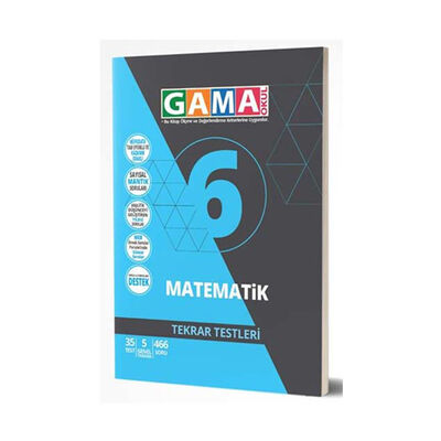Gama Okul Yayınları 6. Sınıf Matematik Tekrar Testleri - 1
