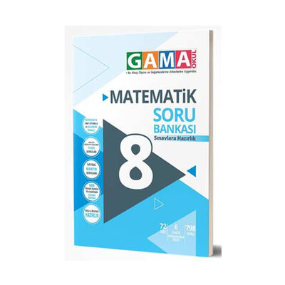 Gama Okul Yayınları 8. Sınıf Matematik Soru Bankası - 1