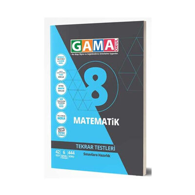 Gama Okul Yayınları 8. Sınıf Matematik Tekrar Testleri - 1
