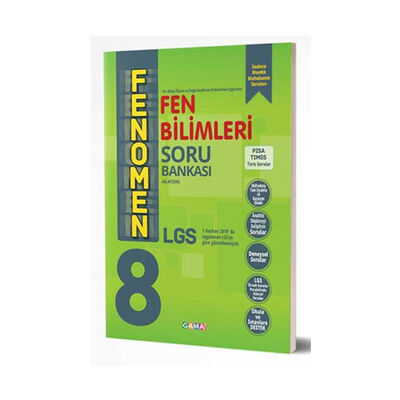 Gama Okul Yayınları FENOMEN 8. Sınıf LGS Fen Bilimleri Soru Bankası - 1