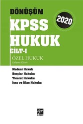 Gazi Kitabevi - Gazi Kitabevi 2020 KPSS Dönüşüm Özel Hukuk Çalışma Kitabı Cilt 1