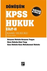 Gazi Kitabevi - Gazi Kitabevi 2020 KPSS Dönüşüm Kamu Hukuku Çalışma Kitabı Cilt 2