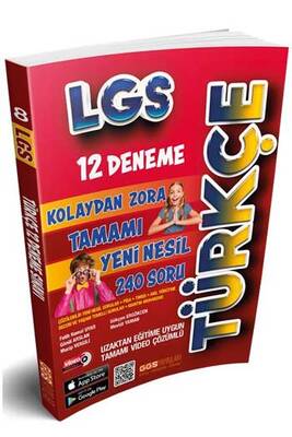 GGS Yayınları 8. Sınıf LGS Türkçe 12 Deneme - 1