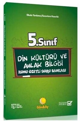 ​Günay Yayınları 5. Sınıf Din Kültürü ve Ahlak Bilgisi Konu Özetli Soru Bankası - 1