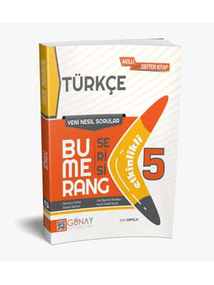 Günay Yayınları 5.Sınıf Bumerang Etkinlikli Türkçe - 1
