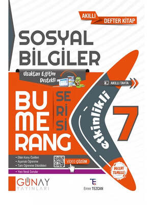 Günay Yayınları 7.Sınıf Bumerang Etkinlikli Sosyal Bilgiler - 1