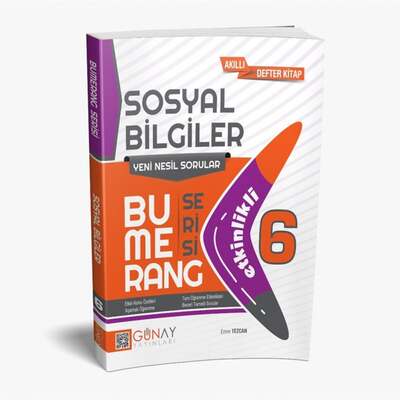 Günay Yayınları 6.Sınıf Sosyal Bilgiler Bumerang Serisi Akıllı Defter Kitap - 1