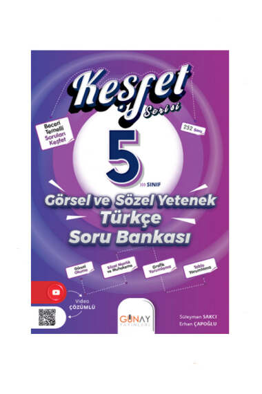 Günay Yayınları 5.Sınıf Türkçe Görsel ve Sözel Yetenek Keşfet Soru Bankası - 1