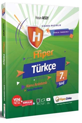 Hiper Zeka 7. Sınıf Hiper Türkçe Konu Anlatımlı Soru Bankası - 1