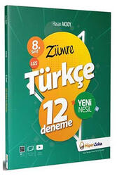 Hiper Zeka - Hiper Zeka Yayınları 8. Sınıf LGS Zümre Türkçe 12 Deneme