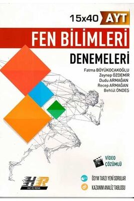 ​Hız ve Renk Yayınları AYT Fen Bilimleri 15×40 Denemeleri - 1