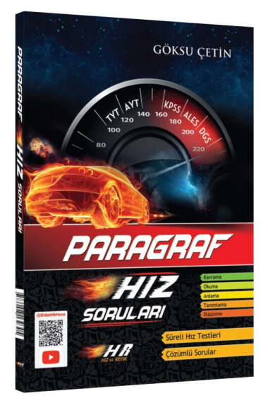 Hız ve Renk Yayınları TYT AYT KPSS ALES DGS Paragraf Hız Soruları - 1