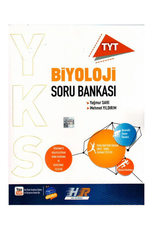 Hız ve Renk Yayınları TYT Biyoloji Soru Bankası TYT Biyoloji Soru Hız