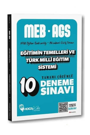 Hoca Kafası Yayınları MEB-AGS Eğitimin Temelleri ve Türk Milli Eğitim Sistemi 10 Deneme - 1