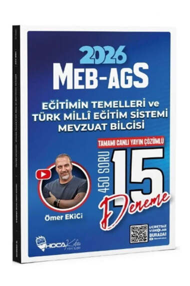 Hoca Kafası 2026 MEB AGS Eğitimin Temelleri ve Türk Milli Eğitim Sistemi Mevzuat Bilgisi 15 Deneme - 1