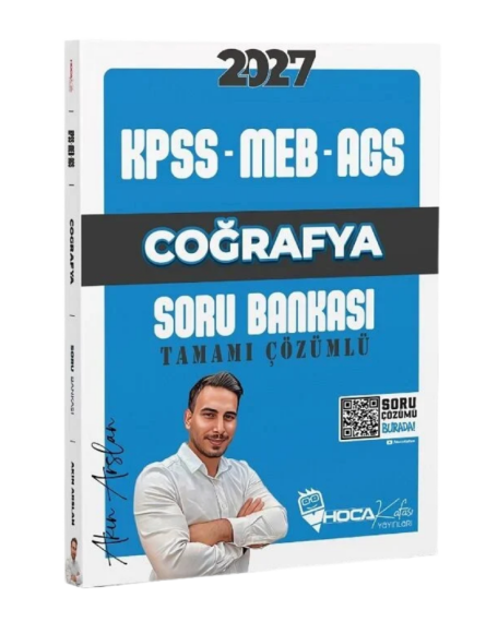 Hoca Kafası Yayınları 2027 KPSS MEB AGS Coğrafya Soru Bankası Çözümlü Akın Arslan - 1