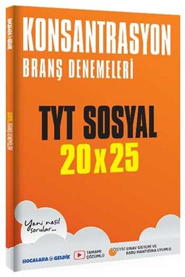 ​Hocalara Geldik TYT Sosyal Konsantrasyon 20×25 Branş Denemeleri - 1