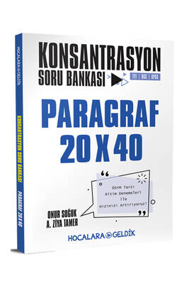 Hocalara Geldik Paragraf 20x40 Konsantrasyon Soru Bankası - 1