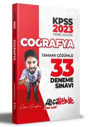 Hocawebde Yayınları - Hocawebde Yayınları 2023 KPSS Coğrafya Tamamı Çözümlü 33 Deneme Sınavı