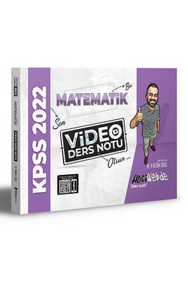 HocaWebde Yayınları 2022 KPSS Matematik Video Ders Notu - 1