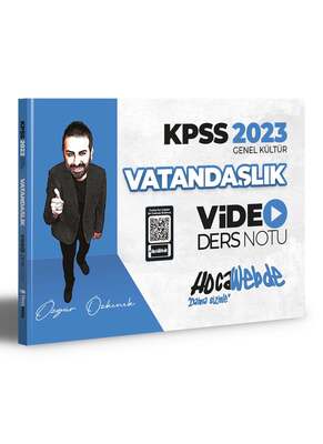 HocaWebde Yayınları 2023 KPSS Vatandaşlık Video Ders Notu - 1