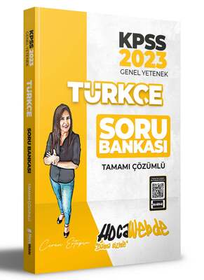 HocaWebde Yayınları 2023 KPSS Türkçe Tamamı Çözümlü Soru Bankası - 1