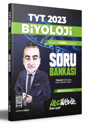 HocaWebde Yayınları 2023 TYT Biyoloji Tamamı Video Çözümlü Soru Bankası - 1