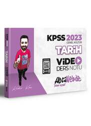 Hocawebde Yayınları - HocaWebde Yayınları 2023 KPSS Tarih Video Ders Notu