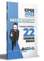 Hocawebde Yayınları - Hocawebde Yayınları 2023 KPSS Vatandaşlık Tamamı Çözümlü 22 Deneme Sınavı