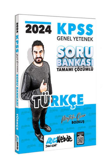 HocaWebde Yayınları 2024 KPSS Genel Yetenek Türkçe Tamamı Çözümlü Soru Bankası - 1