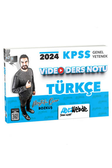 HocaWebde Yayınları 2024 KPSS Genel Yetenek Türkçe Video Ders Notu - 1