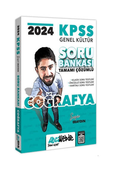 HocaWebde Yayınları 2024 KPSS Genel Kültür Coğrafya Tamamı Çözümlü Soru Bankası - 1