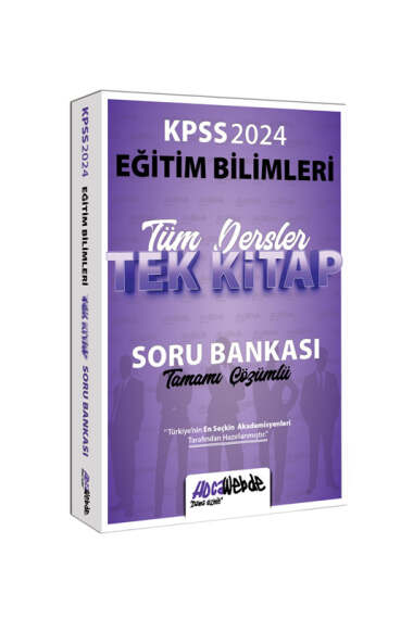 HocaWebde Yayınları 2024 KPSS Eğitim Bilimleri Tüm Dersler Tamamı Çözümlü Tek Kitap Soru Bankası - 1