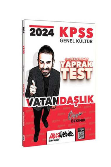 HocaWebde Yayınları 2024 KPSS Genel Kültür Vatandaşlık Yaprak Test - 1