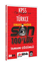 Hocawebde Yayınları KPSS 2024 Türkçe Son 100 lük Tamamı Çözümlü Sorular - Hocawebde Yayınları