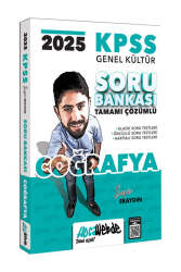 HocaWebde Yayınları 2025 KPSS Genel Kültür Tamamı Çözümlü Coğrafya Soru Bankası - Hocawebde Yayınları