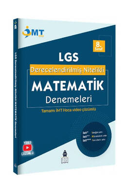 İMT Hoca Yayınları 8.Sınıf LGS Derecelendirilmiş Nitelikli Matematik Denemeleri - 1