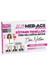 İndeks Akademi 2025 MEB-AGS Eğitimin Temelleri ve Türk Milli Eğitim Sistemi Video Ders Notları - İndeks Akademi