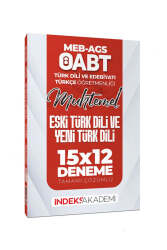İndeks Akademi 2025 MEB AGS ÖABT Muhtemel Türk Dili Edebiyatı - Türkçe Eski Türk Dili ve Yeni Türk Dili 15x12 Deneme - İndeks Akademi