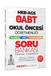 İndeks Akademi 2025 MEB-AGS ÖABT Okul Öncesi Öğretmenliği Planla-Yap-Değerlendir Soru Bankası - İndeks Akademi