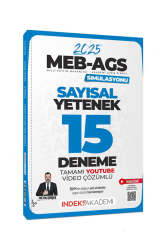 İndeks Akademi 2025 MEB-AGS Simülasyonu Sayısal Yetenek 15 Deneme - İndeks Akademi
