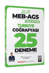 İndeks Akademi 2025 MEB-AGS Simülasyonu Türkiye Coğrafyası 25 Deneme - İndeks Akademi